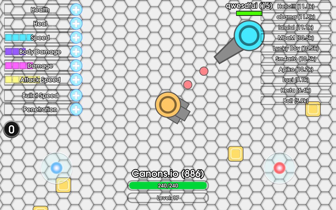 Cannons of diep io游戏截图