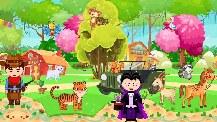 在大自然中假装城镇生活游戏截图