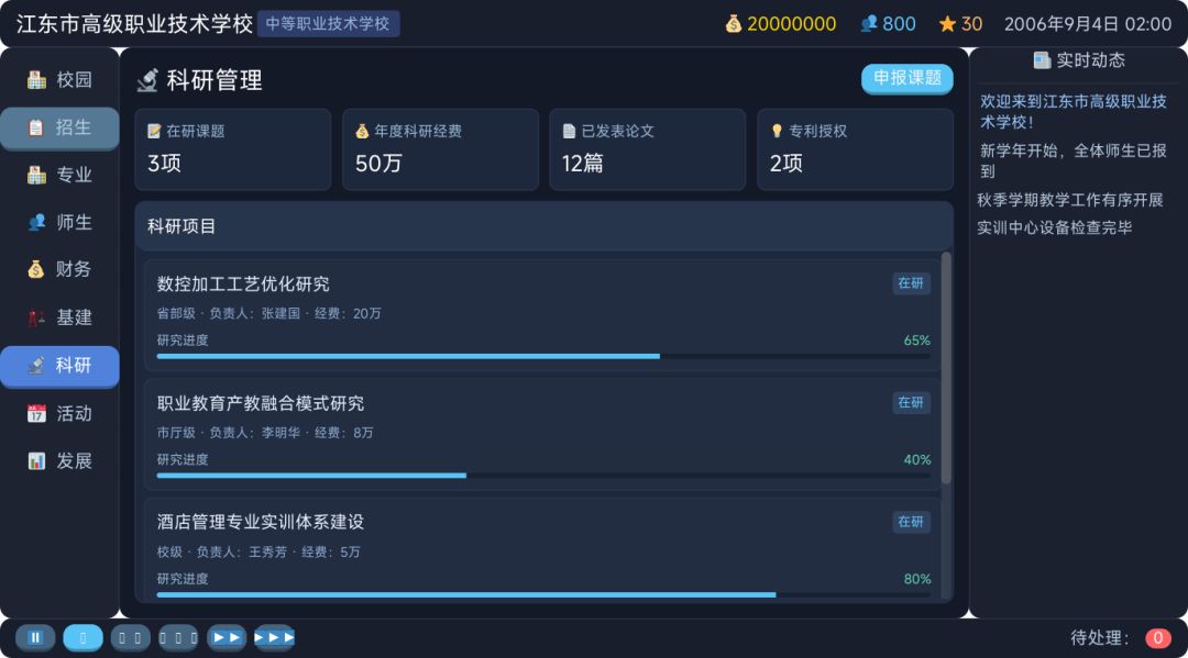 教育帝国·职教起航游戏截图