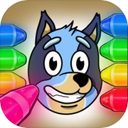 Coloring Bluey by numbericon