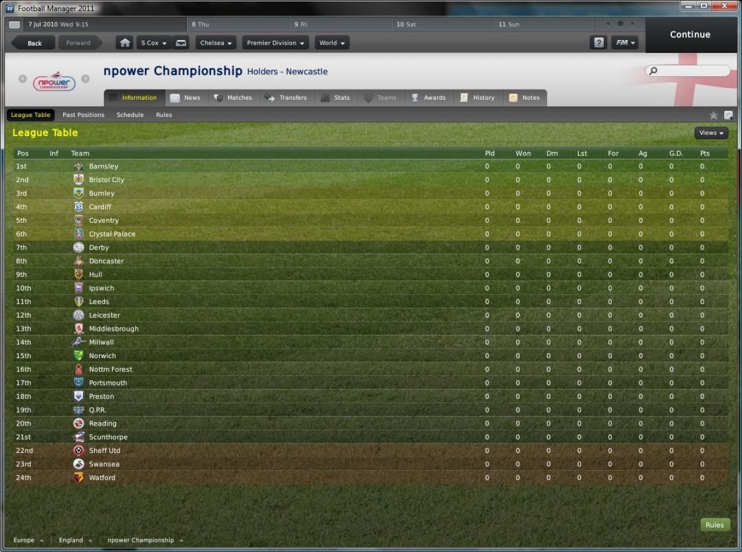 Football Manager 2011游戏截图