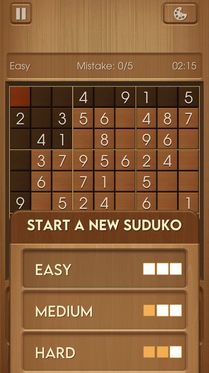 Wood Sudoku游戏截图