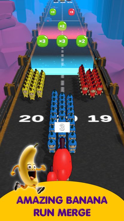 Banana Run Merge 3D游戏截图