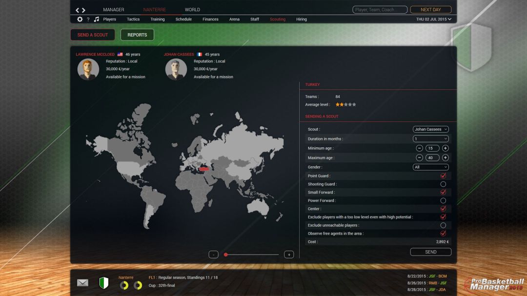 Pro Basketball Manager 2016游戏截图