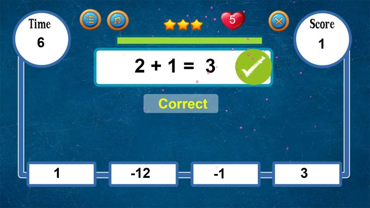 Math Game Addition Subtraction游戏截图