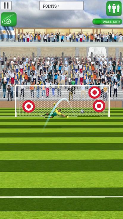 踢 & 拂去 足球游戏截图