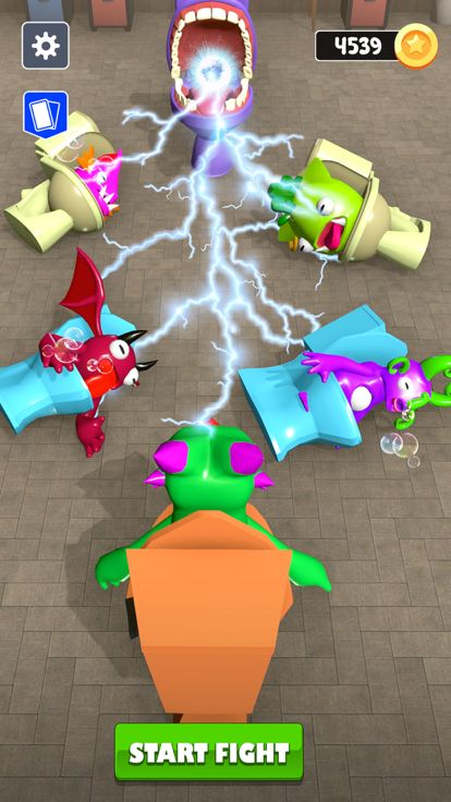 Merge Toilet Monster Battle 3D游戏截图