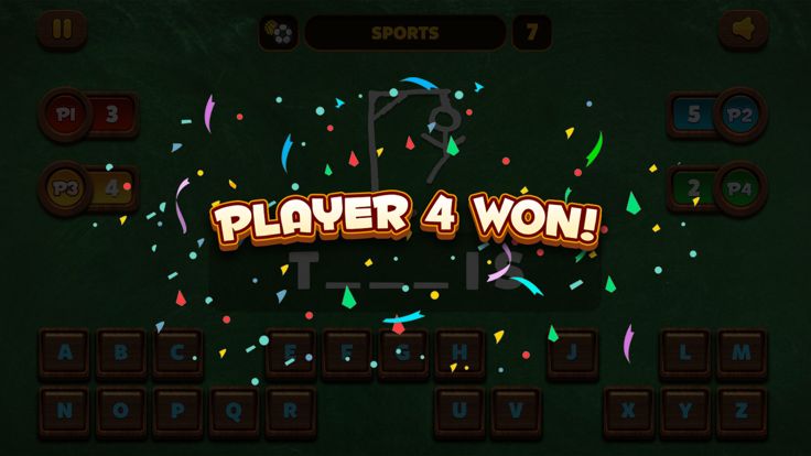 Hangman 1 2 3 4 Player游戏截图