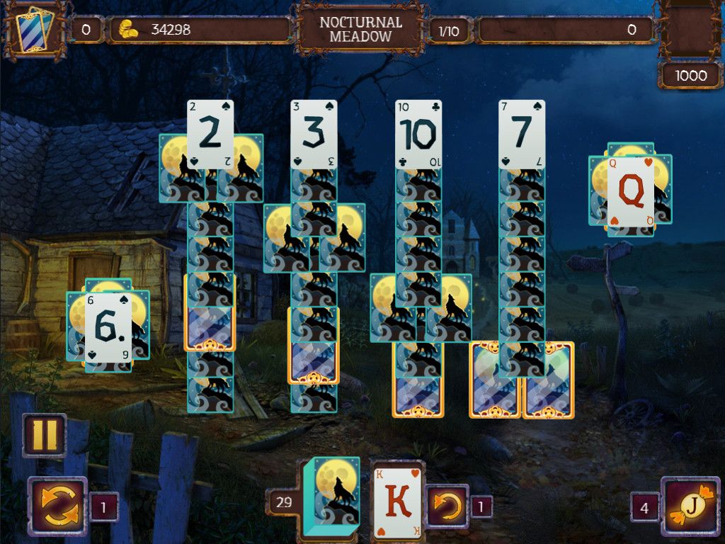 Solitaire Game Halloween游戏截图