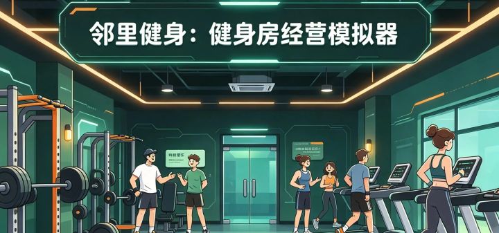 邻里健身：健身房经营模拟器 封面