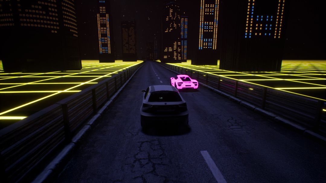 Synthwave Burnout游戏截图