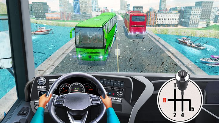 公交车模拟器驾驶游戏 - 停车场游戏 3D游戏截图