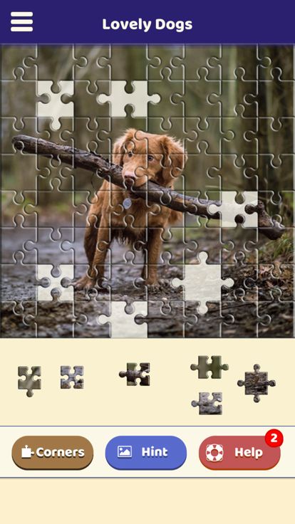 Lovely Dogs Puzzle游戏截图