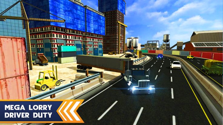 拖车卡车模拟器 - 货物集装箱运输和驾驶游戏游戏截图