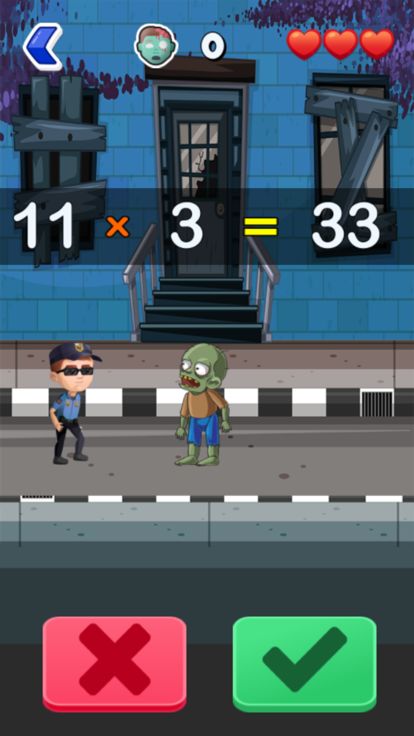 Math vs. Zombies : Math Games游戏截图