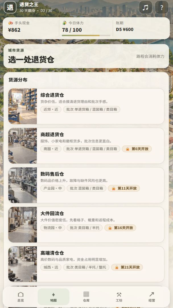 电商退货盲盒模拟器:拆箱捡漏30天翻身游戏截图