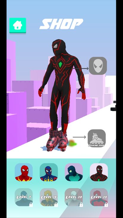 Superhero Skates Roller Run游戏截图