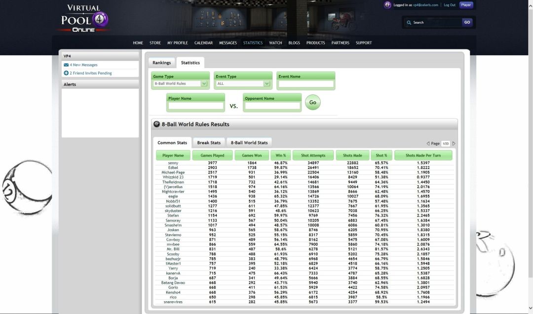 Virtual Pool 4 Multiplayer游戏截图