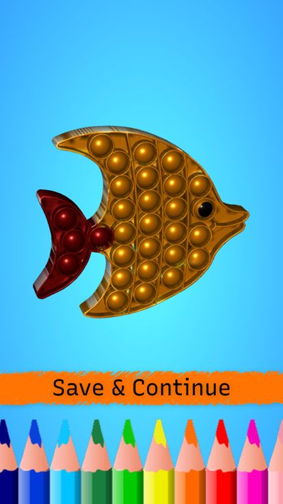 Pop It Fidget Toys 3D Coloring游戏截图