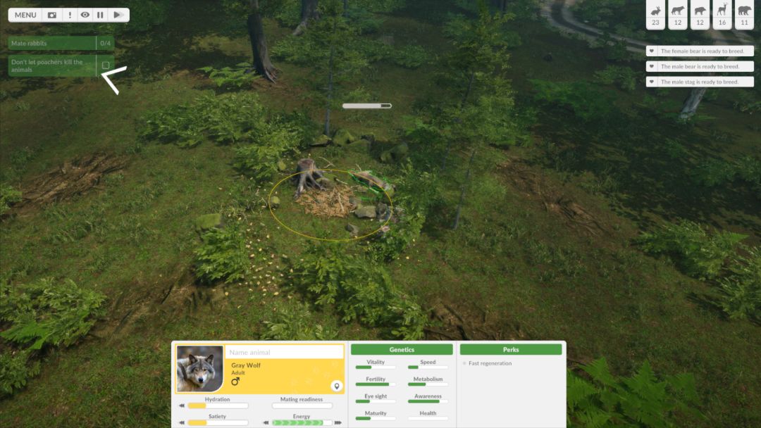 Natural Instincts: European Forest游戏截图
