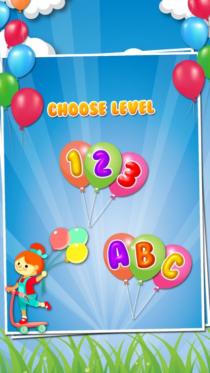 Balloon Pop For Kids - Learn ABC,numbers and Color游戏截图