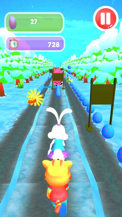 Easter Bunny Run Rush Egg Hunt游戏截图