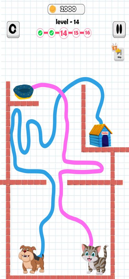 宠物热潮：画回家拼图游戏截图