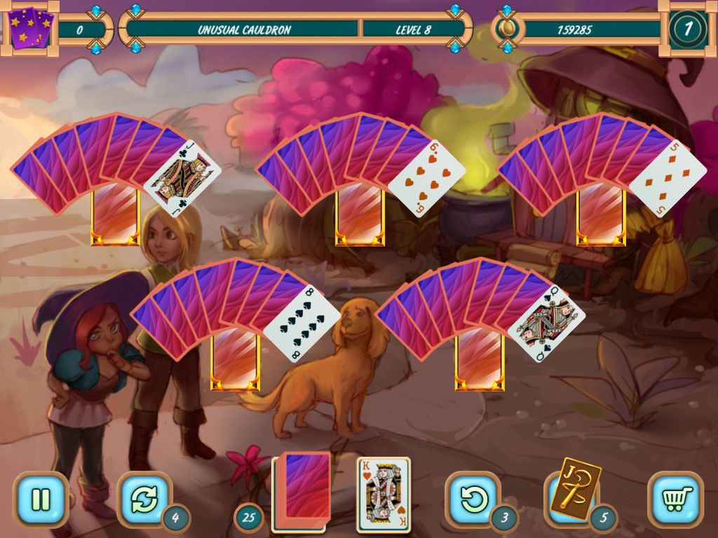 Sweet Solitaire: School Witch游戏截图