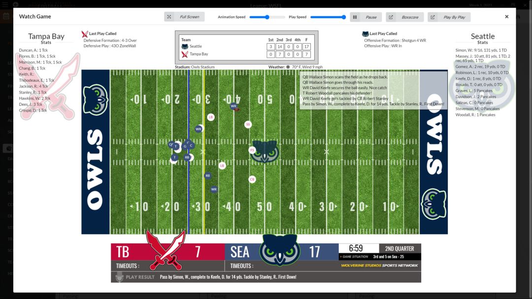 Draft Day Sports: Pro Football 2021游戏截图