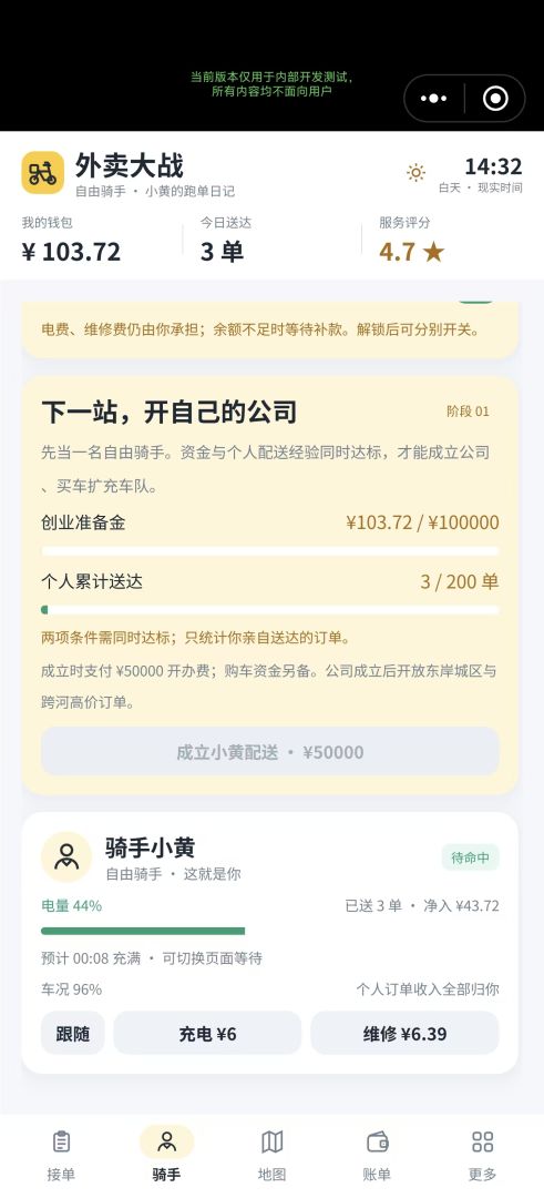 外卖大战:打造属于你的外卖帝国游戏截图