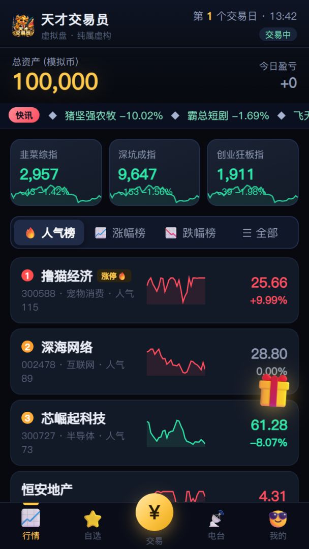 天才交易员模拟器游戏截图