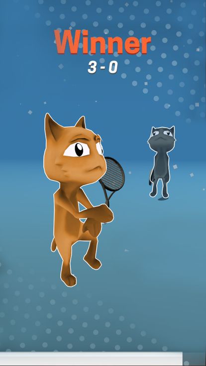 Cat Tennis Champion Game游戏截图