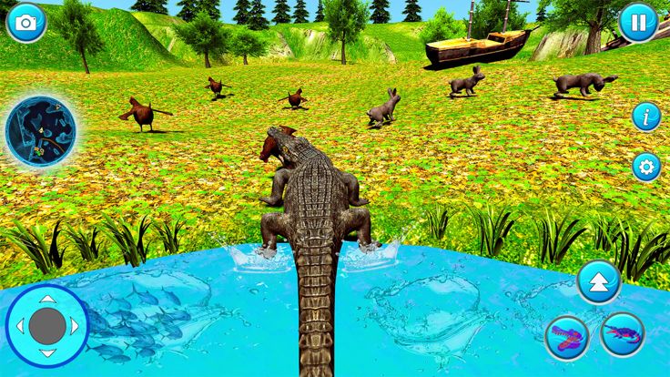 Crocodile Attack Wild Sim Game游戏截图