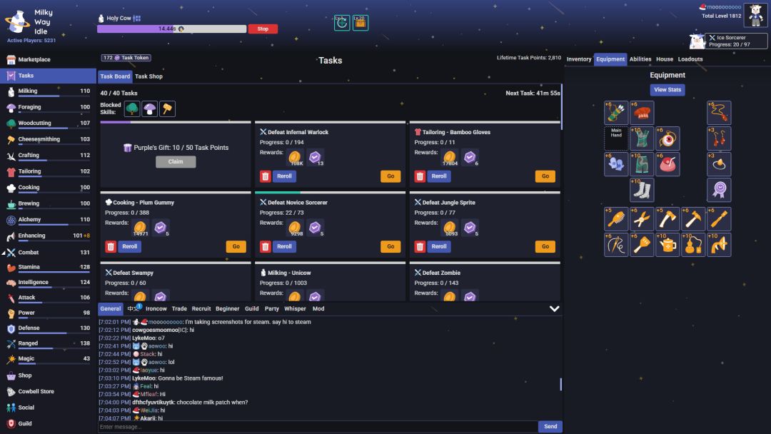 Milky Way Idle - 银河奶牛放置游戏截图