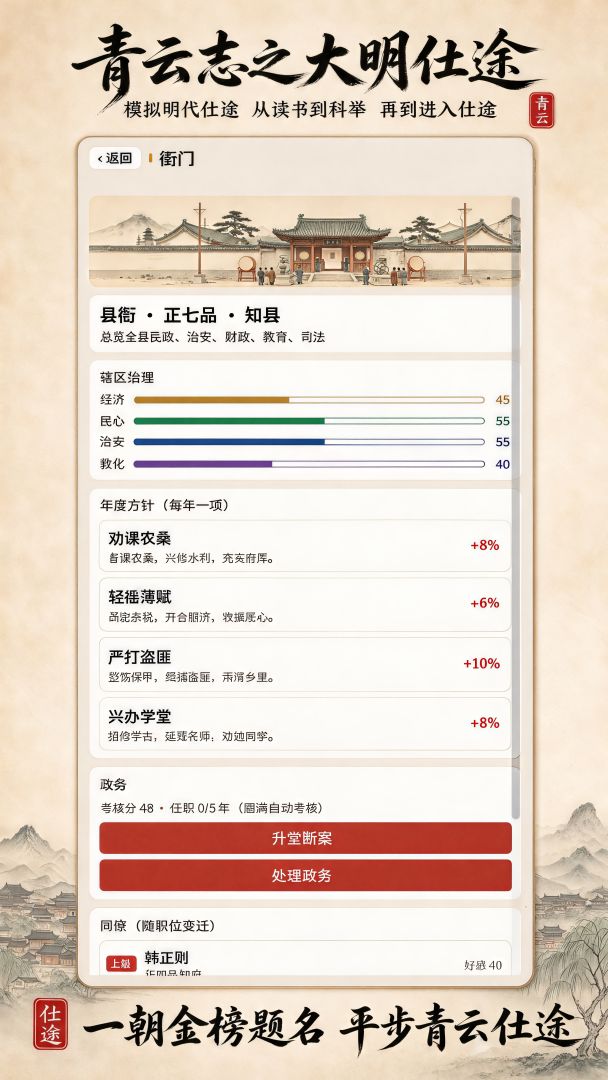 青云志:大明仕途游戏截图