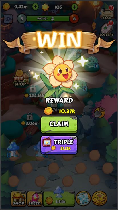 Idle Zombie Defense-Plants War游戏截图