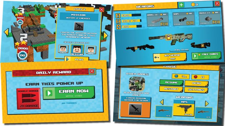 Block Pizza Five Nights游戏截图