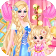 长发公主和婴儿宝贝艾尔莎化妆水疗中心－女孩免费游戏icon