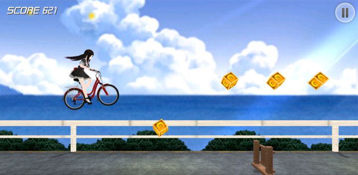 单车少女-阳光海滩游戏截图