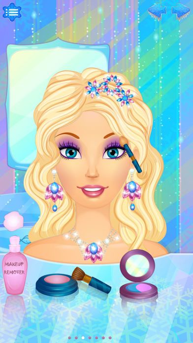 Snow Queen Salon - Frosted Princess Makeover Game游戏截图