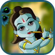 Little Krishna jighsaw puzzle free game for kids - the hindu divine god krishna lilaicon
