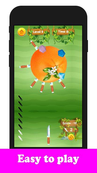 Knife Hit Fruits游戏截图