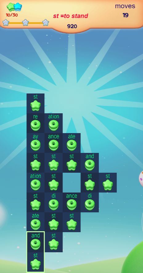 甜蜜英语消消乐游戏截图