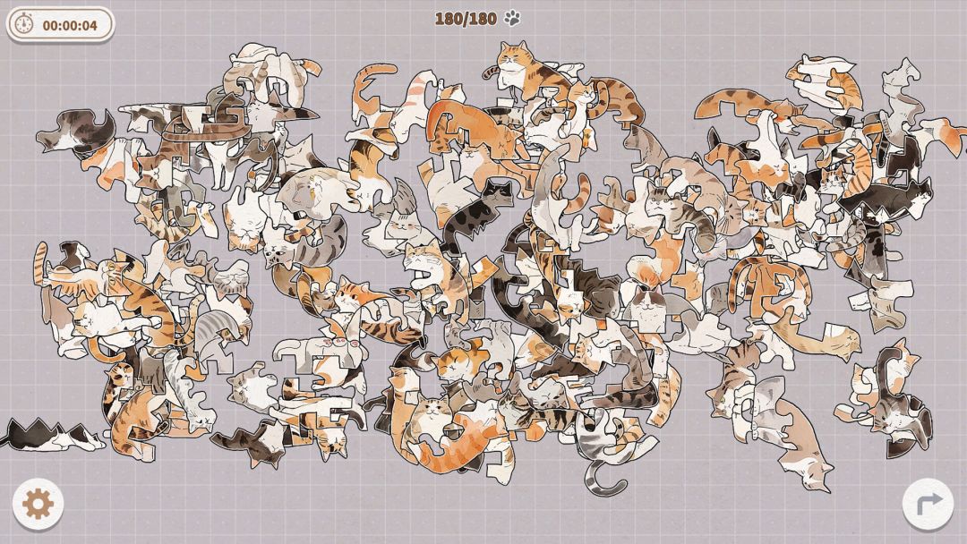 挤在一起的猫猫游戏截图