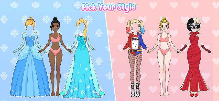Paper Doll Makeover & Dress Up游戏截图