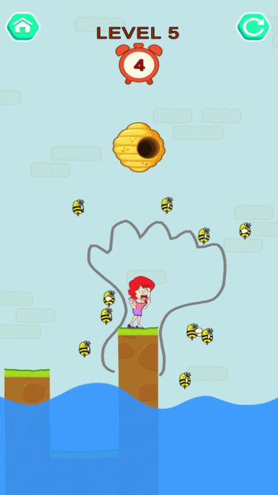 Rescue Girl - Draw To Save游戏截图