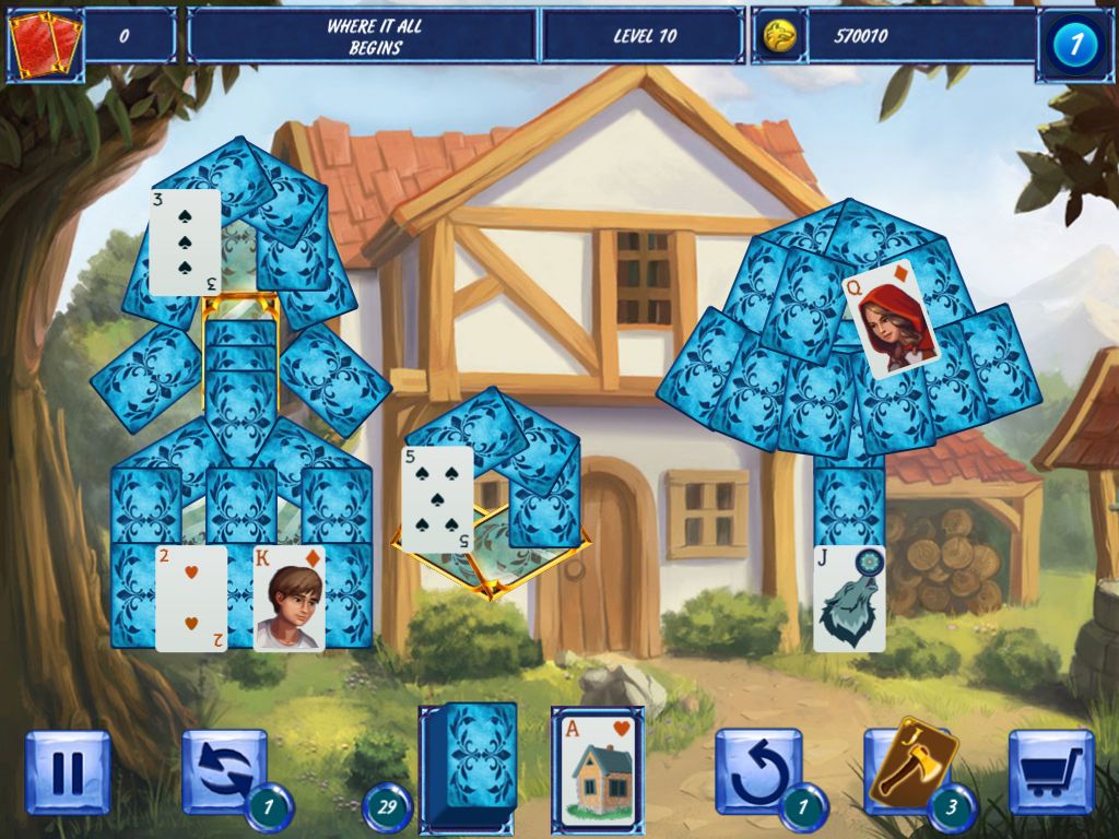Fairytale Solitaire: Red Riding Hood游戏截图