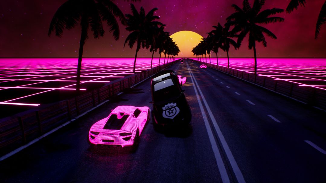 Synthwave Burnout游戏截图