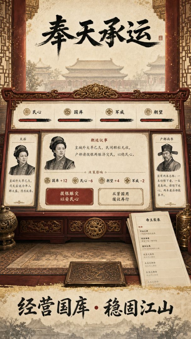 陛下待办:王朝兴亡模拟器游戏截图