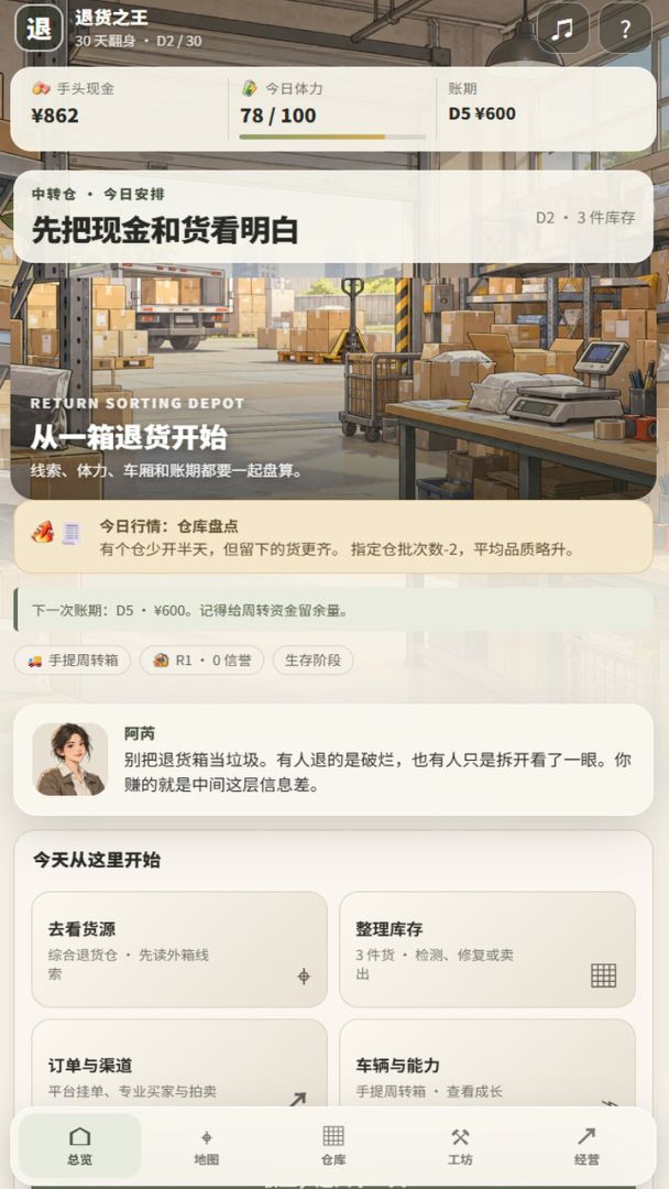 电商退货盲盒模拟器:拆箱捡漏30天翻身游戏截图